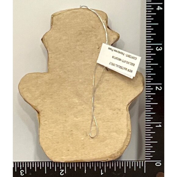 DIY Paper Mâché Snowman Ornament By Michaels  set of 4 - Picture 2 of 3